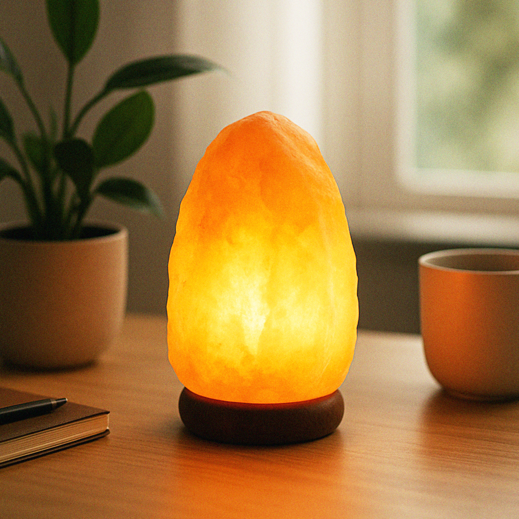 Himalayan Salt Lamp 9 Kg - 12 Kg | Amber For Reliable Calm And Cherished Life